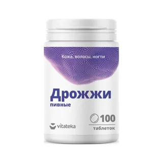Витатека Дрожжи пивные 500 мг таблетки БАД 100 шт
