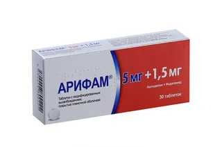 Арифам 5 мг+ 1,5 мг 30 шт таблетки с модифицированным высвобождением покрытые пленочной оболочкой