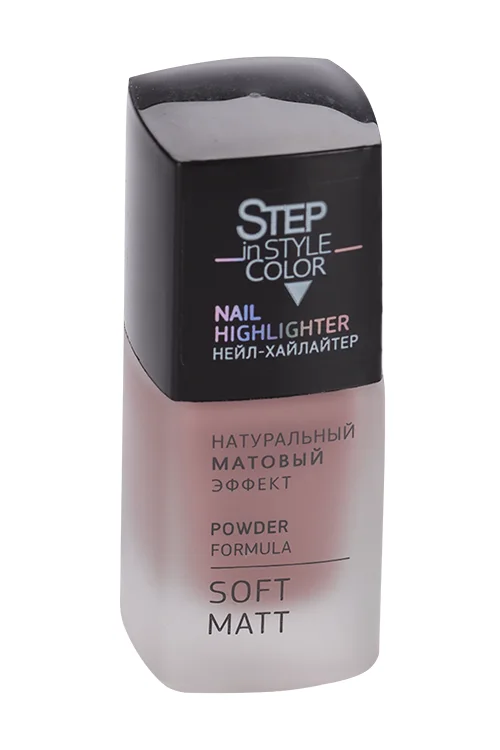 Лак Step in Style Nail Highlighter №19 для ногтей натур матовый эффект Full Beat 11 мл
