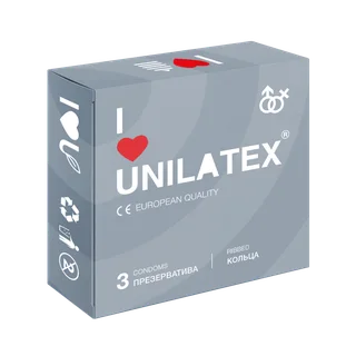 Презервативы Unilatex Ribbed 3 шт