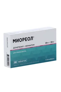 Миореол таб. п/п/о 10 мг+20 мг 28 шт