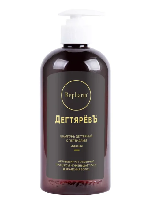 Шампунь Repharm ДегтяревЪ мужской с пептидами 500 мл