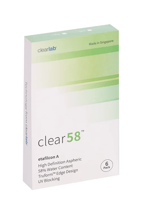 Линзы Clearlab Clear58 контактные R 8,3 (диоптрия -3,0) 6 шт