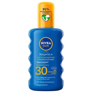 Нивея Защита И Увлажнение Спрей Солнцезащитный Spf30 200 мл