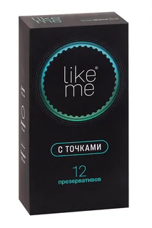 Презервативы Like ME с точками 12 шт