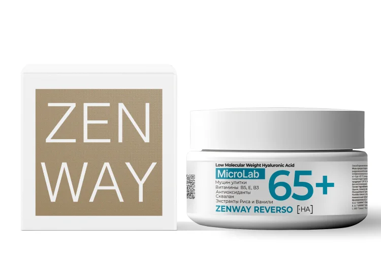Крем для лица Zenway увлажняющий 65+ c антиоксидантами и активными биоэкстрактами 50 мл