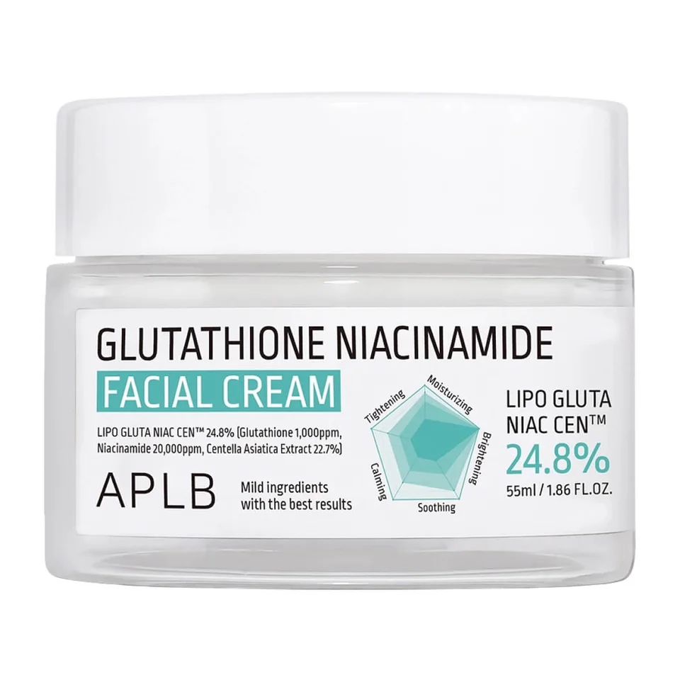 Осветляющий крем с глутатионом и ниацинамидом Glutathione Niacinamide Facial Cream, 55 мл, Aplb
