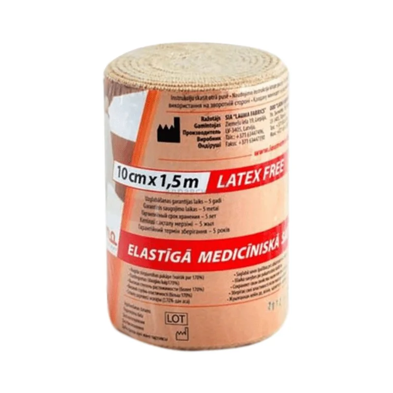 Лаума Бинт эластичный 10 см × 1,5 м 1 шт