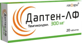 Даптен-ЛФ таб. 300 мг 20 шт