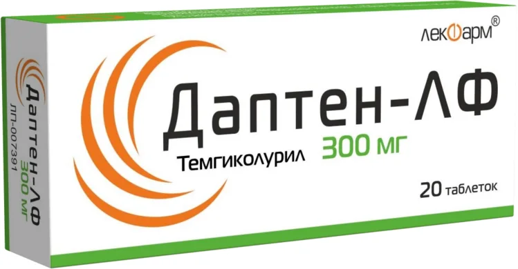 Даптен-ЛФ таблетки 300 мг 20 шт