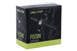 Ролик Onlytop для пресса 1 колесо 27×14 см с ковриком цвет черный