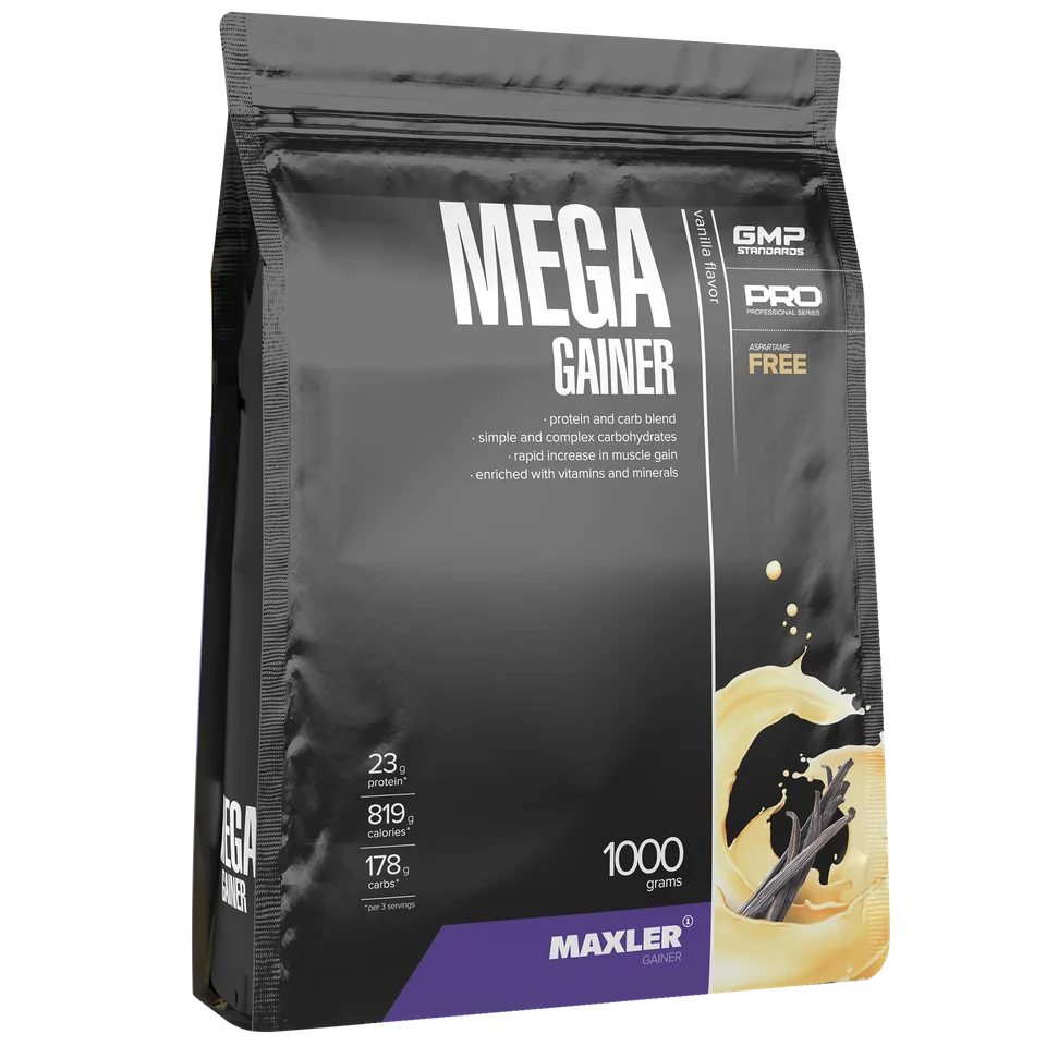 Гейнер Maxler Mega Gainer 1 кг - ваниль