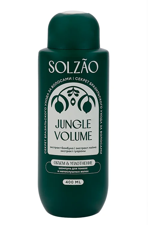 Шампунь для волос Solzao Jungle Volume объем от корней / уплотнение 400 мл