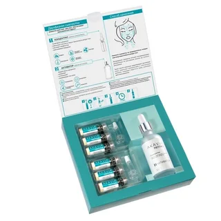 Сыворотка Akavia Peptide лимфодренаж Anti-Puffiness от отек лица / обл вокр глаз 12 шт ампулы+активатор 50 мл