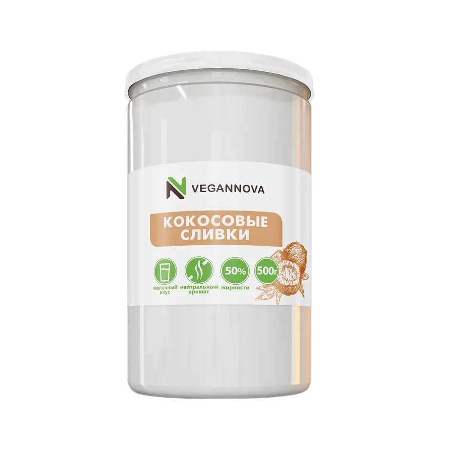 VeganNova Кокосовые сливки 500 гр