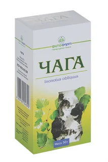 Чага, 50 г, сырье растительное измельченное
