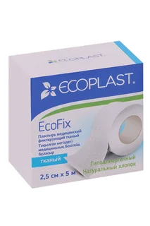 Пластырь Экопласт Ecofix ме для фикс / ткан 2,5×500 см