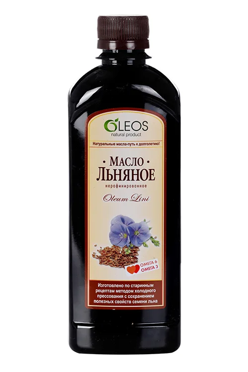 Масло Олеос Льняное 450 мл