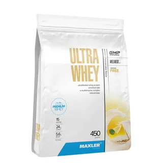 Сывороточный протеин Ультра Вэй (Ultra Whey), вкус Лимонный чизкейк, 450 г, Maxler