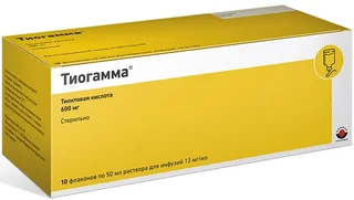 Тиогамма раствор для инф. 1.2% 50 мл 10 шт
