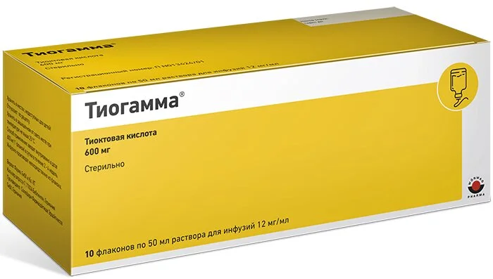 Тиогамма раствор 1.2 % 10 шт