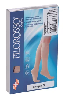 Гольфы Filorosso Terapia компресcионные 50 den 2 класс бежевый р 2