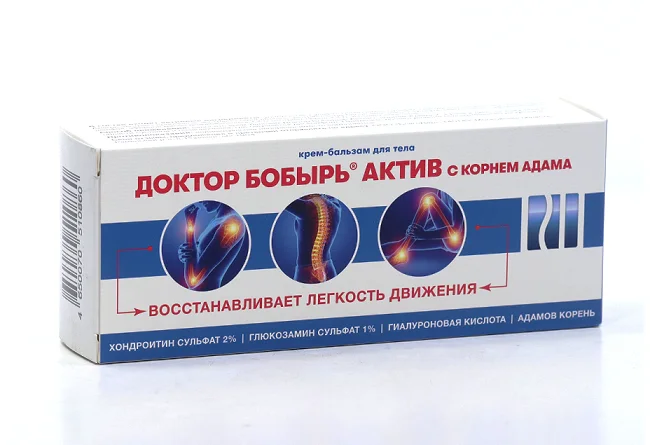 Крем-бальзам Доктор Бобырь Актив с корнем Адама для тела