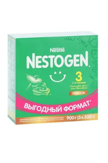 Смесь Нестле Нестожен 3 пребиотики / лактобактерии 300 гр 3 шт дет молочко
