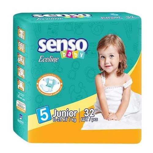 Подгузники Senso baby Ecoline Junior (11-25 кг) 32 шт