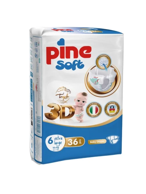 Подгузники детские 6 Pine Soft 3D Extra Large (15+кг) 36 шт