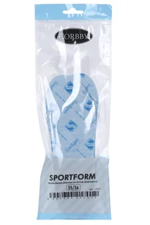 Стельки Corbby Sportform трехслойн проф из полиурит пены с антибак пропит Sanitized р 35-36