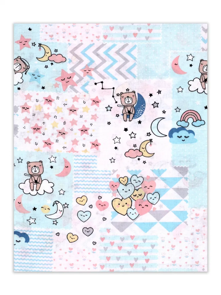 Пеленка Flyzay ситец ментоловый / сон С2 95×120 cм