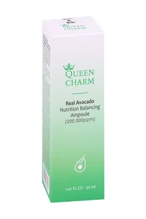 Сыворотка Queen Charm ампульная питательная с маслом авокадо 20% для лица 30 мл