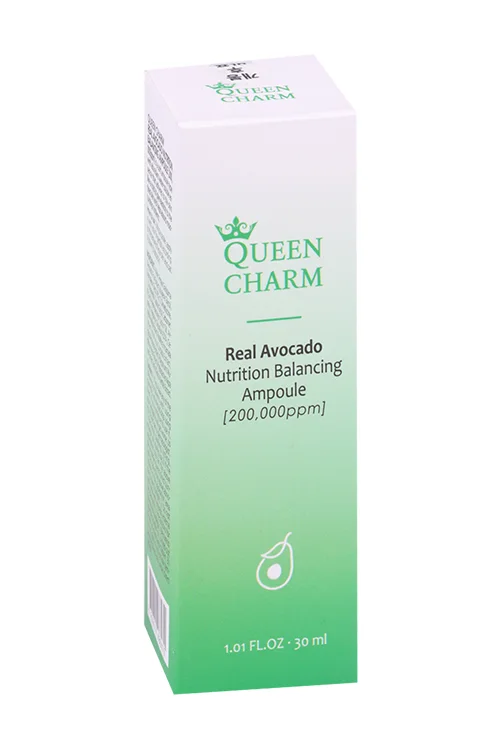 Сыворотка Queen Charm ампульная питательная с маслом авокадо 20% для лица 30 мл