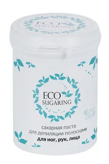 Паста Ecosugaring сахарная для шугаринга ног / рук / лица полосками 330 гр
