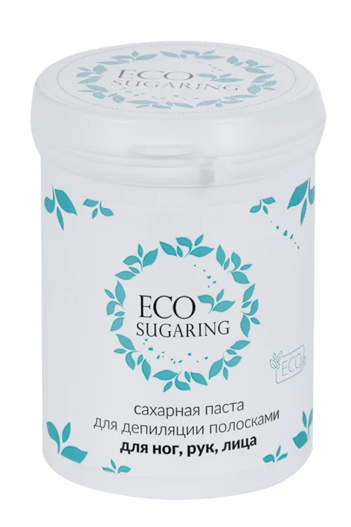 Паста Ecosugaring сахарная для шугаринга ног / рук / лица полосками 330 гр