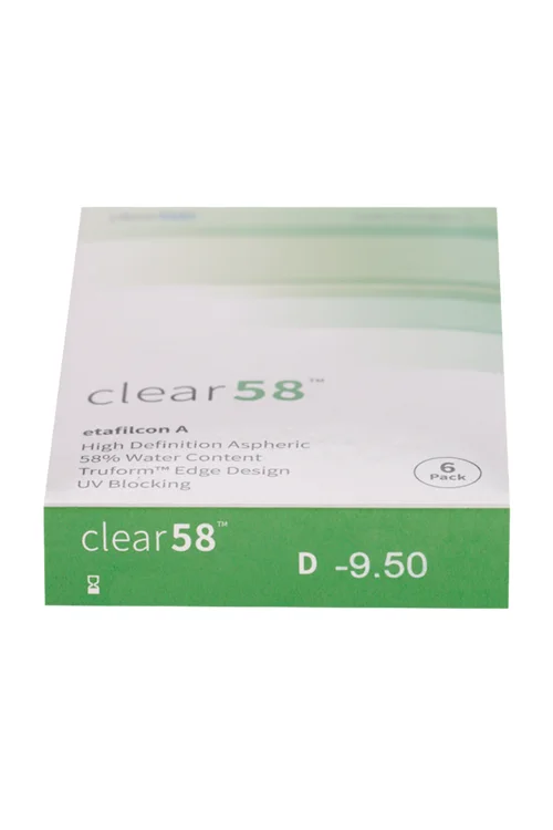 Линзы Clearlab Clear58 контактные R 8,3 (диоптрия -9,5) 6 шт