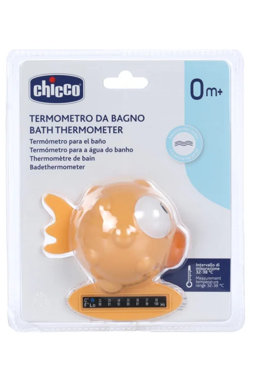 Термометр Chicco Рыба-Шар желтый для ванны (с 0 мес)