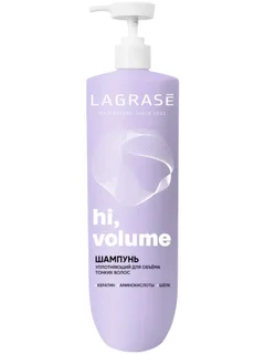 Шампунь La Grase Hi Volume уплотняющий для тонких волос, 1 л