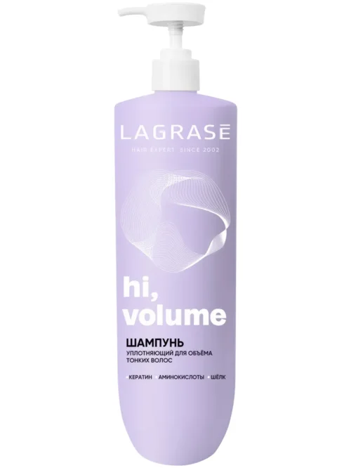 Шампунь La Grase Hi Volume уплотняющий для тонких волос, 1 л