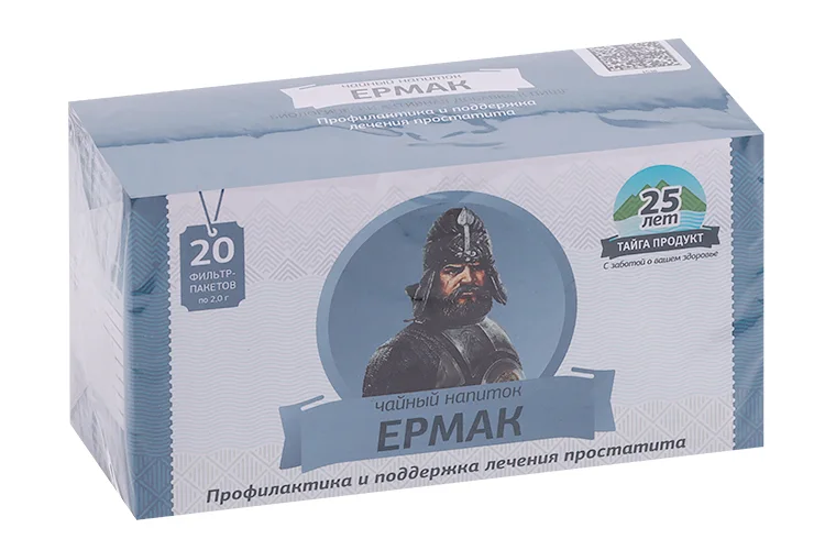 Фиточай Ермак профилактика и поддержка лечения простатита 2 гр 20 шт фильтр-пакет