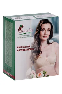 Бюстгальтер Camelia ортопедический для фиксации протеза молочной железы 1082У белый 85В