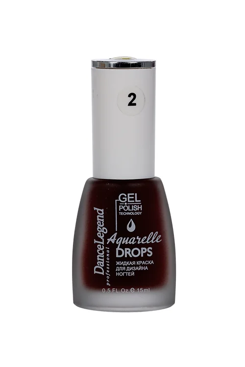 Лак для ногтей Dance Legend жидкие краски для ногтей Aquarelle drops тон №2 15 мл