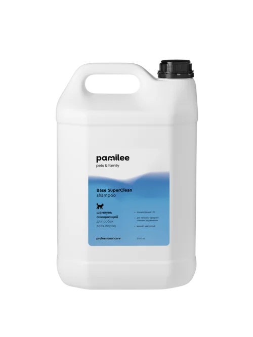 Шампунь Pamilee Pets & Family Base SuperClean профес для собак всех пород 5 л