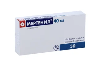 Мертенил 40 мг 30 шт таблетки покрытые пленочной оболочкой