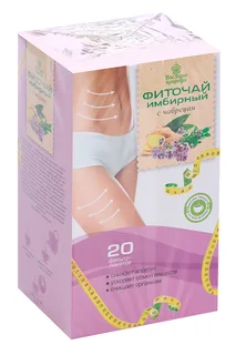 Фиточай Наследие природы имбирный с чабрецом, 1,5 г, 20 шт, ф/п