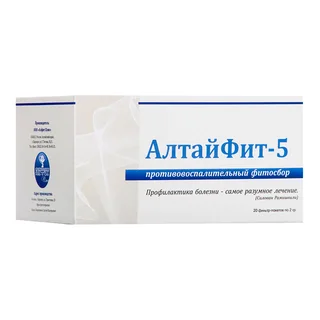 АлтайФит-5 Противовоспалительный фитосбор 20 фильтр-пакетов по 2 гр Алфит Плюс