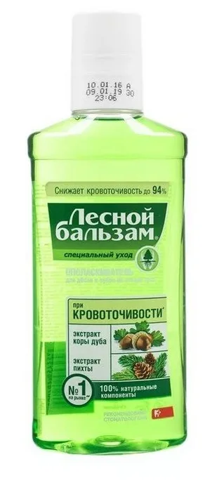 Лесной бальзам ополаскиватель для полости рта кора дуба пихта 250 мл