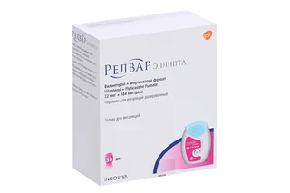 Релвар Эллипта 22 мкг+184 мкг / доза 30 доз порошок для ингаляций дозированный