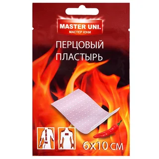 Мастер Юни Пластырь Перцовый 6×10 см